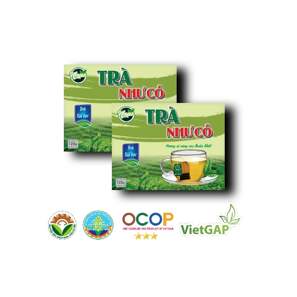 OCOP - Trà Như Cố túi lọc - Hộp 120gr, sản phẩm đạt tiêu chuẩn OCOP 3 sao