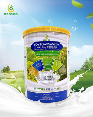 OCOP - Bột sữa gạo lứt STĐB - Ăn kiêng - Lon 450g